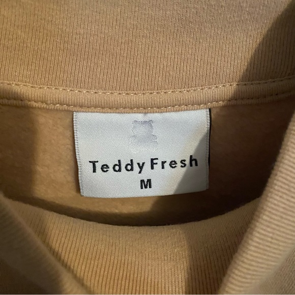 Teddy Fresh Plaid Appliqué Mock Neck M - Picture 2 of 5
